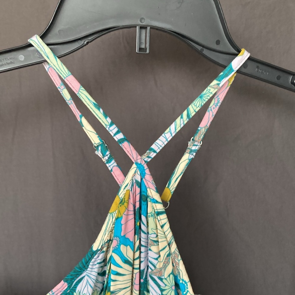 3/$24 SO dress Halter neck swing mini dress floral print dress boho M jr - Picture 7 of 17